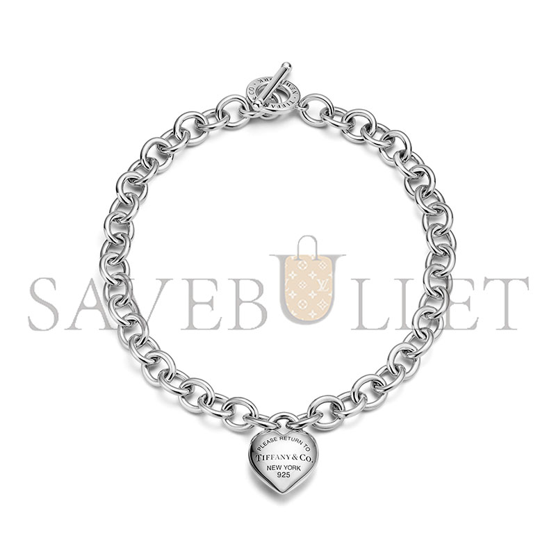 TIFFANY FULL HEART TOGGLE NECKLACE IN STERLING SILVER 73333342